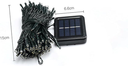NUOBESTY Solar Led String Lights Garden Lights Led Beads Colors Outdoor Decorative for Patio Deck Tent Pergola Bistro