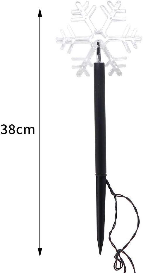 Solar Christmas Pathway Lights, Outdoor Solar Powered Snowflake, Five Pointed Star, Christmas Tree Decorative Lights with Garden Stakes for Path Lawn Patio Decor