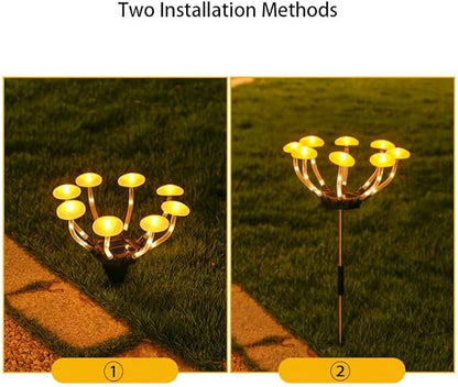 Solar Garden Lights Outdoor Waterproof，Solar Mushroom lamp for Garden, Courtyard, Balcony, Rooftop, Terrace, Beside The Swimming Pool.