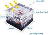 Solar Ice Cube Lights - Solar Brick Light LED Landscape Light Crystal Brick Light Outdoor Path Lights Waterproof | Lumora