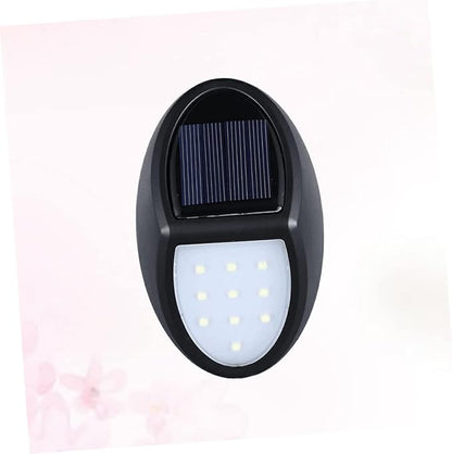 Hemoton 3pcs 10 Led Solar Deck Lights Outdoor Stair Lights Waterproof for Yard Patio Path Garden Fence Walkway Step Lighting Energy-Saving Security