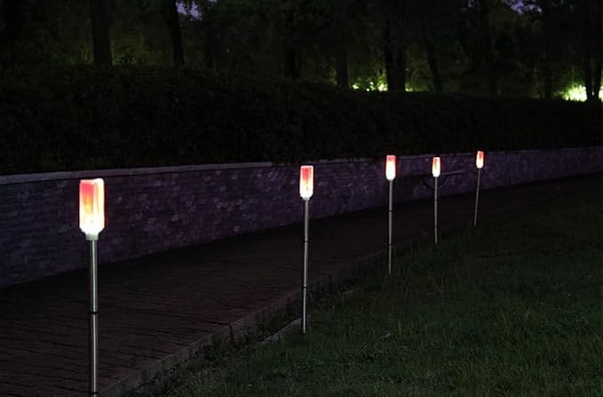 Ulalaza 2Pcs Solar Garden Lights Outdoor Color Changing Decorative Ball Solar Lights for Patio/Lawn/Yard/Path/Christmas