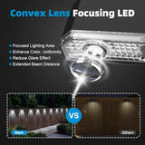 6 Pack Solar Fence Lights Outdoor, Railing Light Solar Powered, IP65 Waterproof Led Deck Solar Lights for Outside Backyard Balcony Porch, Cool White