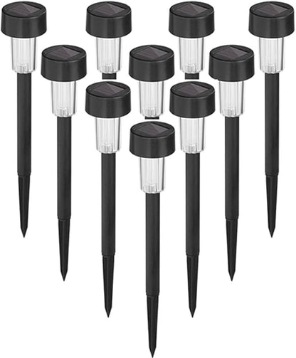 Solar Lights Outdoor 10 Pack Solar Pathway Lights Outdoor Waterproof LED Solar Powered Outdoor Lights Solar Garden Lights for Pathway Walkway Yard