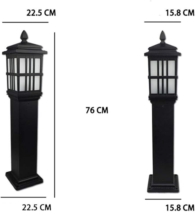 Lights Outdoor Exterior Outdoor Post Lantern with Beveled Clear Glass Traditional Antique Street Light Column Lamp | Lumora