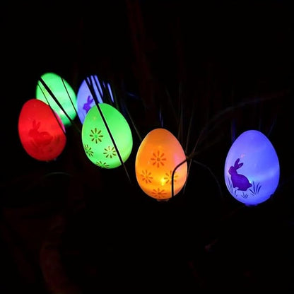 20 LED Solar Egg Lights Garden Decor,Easter Eggs Pathway Lights for Easter Outdoor Decorations,8 Lighting Modes Pastel Egg Light Stake Light for Yard Garden Lawn