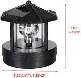 1PC Solar Lighthouse, Rotating Outdoor Waterproof LED Solar Light Beacons Tower Decorative - Garden Figurine Light | Lumora
