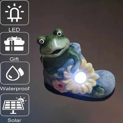 Solar Frog Path Lights – Unique Shoe-Shaped Outdoor Solar Lights for Garden and Pathway