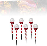 Solar Panel Lights Cracked Glass Effect Led Christmas Outdoor Garden Pathway Decorations | Lumora