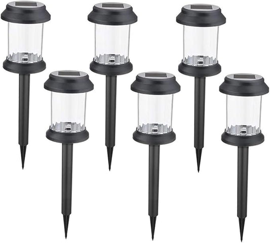 6-Pack Solar Lawn Lights Waterproof LED Landscape Decoration for Garden Outdoor Ground Plug Light for Pathway and Patio Lighting