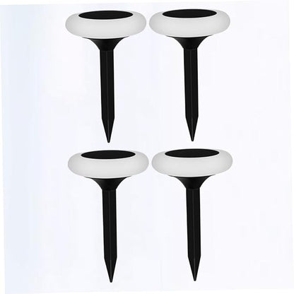 Angoily 4pcs RGB Colorful Solar Ground Plug Lights Solar Pathway Lamp for Outdoor Garden and Landscape Decor Easy Install Energy Saving Lighting Modes