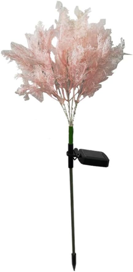 Uonlytech 1pc Solar Garden Lamp Decorative Light for Lawn Pathway and Durable Pink Solar Stick Light for Garden Decor