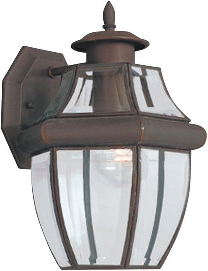 Generation Lighting 8038-71 Lancaster Traditional One - Light Outdoor Wall Lantern Outside Fixture, Antique Bronze Finish