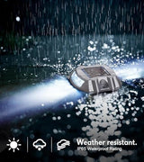 Solar Deck Light,Waterproof Night Lamp Reflective Flashing Warning Step Lights Driveway Dock Lights for Outdoor | Lumora