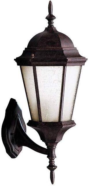 Kichler 9654TZ Wall Porch Light, Tannery Bronze, 22.75x10.5x9.50