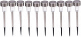 10 Pcs Outdoor Solar Pathway Lights,Stainless Steel LED Landscape Lighting,Outdoor Waterproof Solar Garden | Lumora