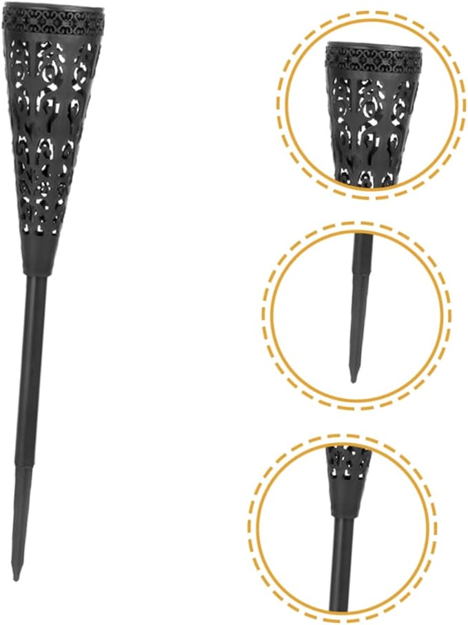 4pcs Solar Path Lights Outdoor Led Garden Lights Solar Pathway Projection for Patio Walkway and Garden Decor Warm