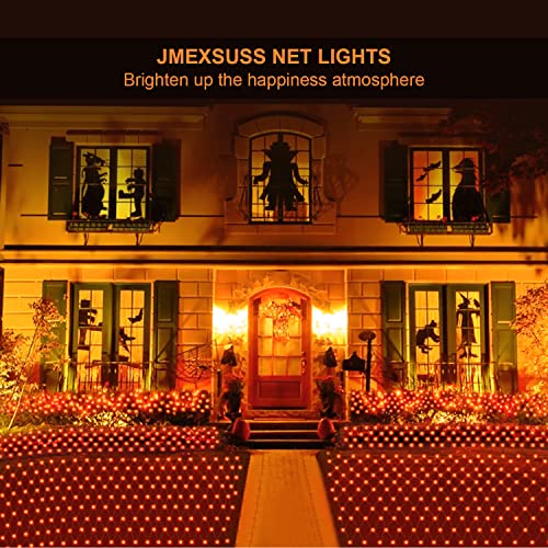 JMEXSUSS 360 LED Orange Net Lights