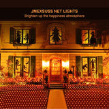JMEXSUSS 360 LED Orange Net Lights