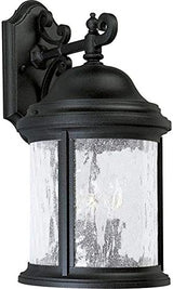 Progress Lighting Ashmore Collection 3-Light Water Seeded Glass New Traditional Outdoor Medium Wall Lantern Light | Lumora
