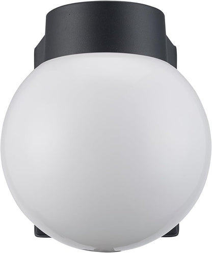 TRANS GLOBE Imports 4800 WH Transitional One Light Wall Lantern from Pershing Collection in White Finish, 7.00 inches