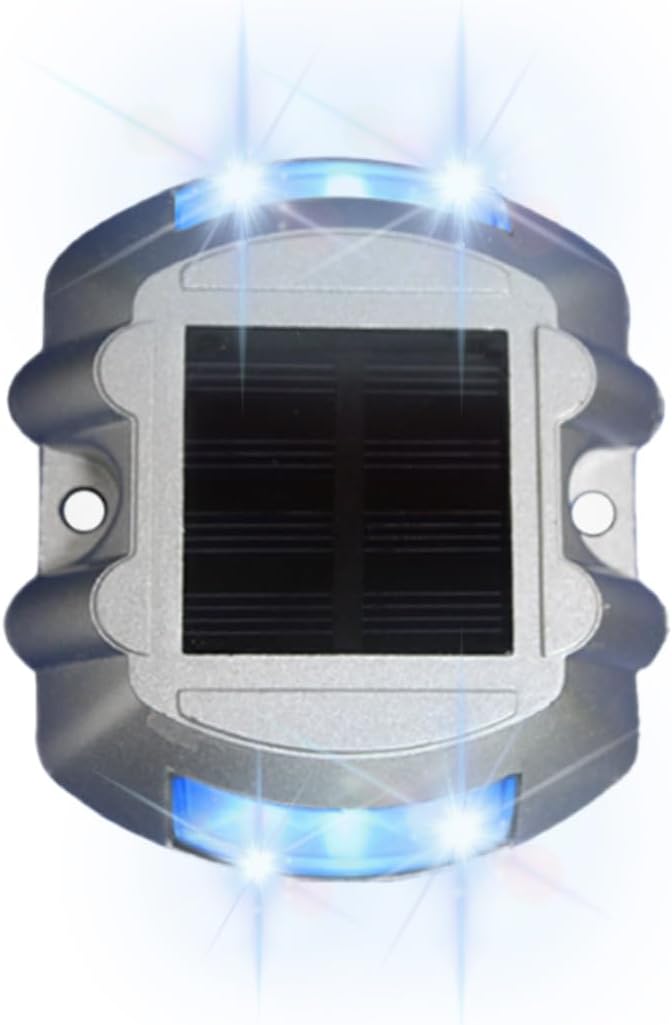 Wokyo Waterproof Solar Deck Lights Outdoor, Solar Sidewalk Lights Heat Resistant LED Warning Step Lights, Solar | Lumora