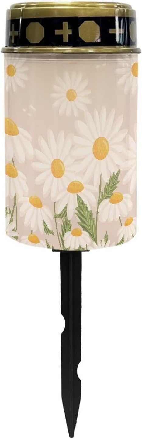 Solar Lights Outdoor,Daisy Waterproof Solar Garden Lights, Auto On/Off Solar Pathway Lights for Your Garden, Landscape, Path, Yard, Patio, Driveway,Walkway Decor