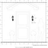 Livex Lighting 7551-14 Outdoor Wall Lantern with Clear Beveled Glass Shades, 16" x 6" x 16", Black | Lumora