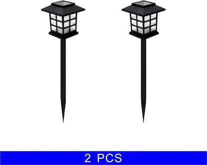 Solar Pathway Lights, 2/4/6/8Pcs Waterproof Outdoor Lawn Lamps, Decorative Landscape Lighting for Garden Yard & Walkways, Auto On/Off(White,2 pcs)