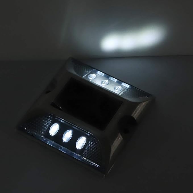 LED Solar Power Ground Marker Lights, Outdoor Driveway Road Spike Lamp, Solar - Powered LED Ground Light with 1000m | Lumora