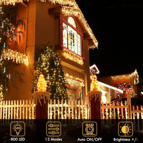 KAQ 800LED 288Ft String Lights, Christmas Lights Indoor Outdoor
