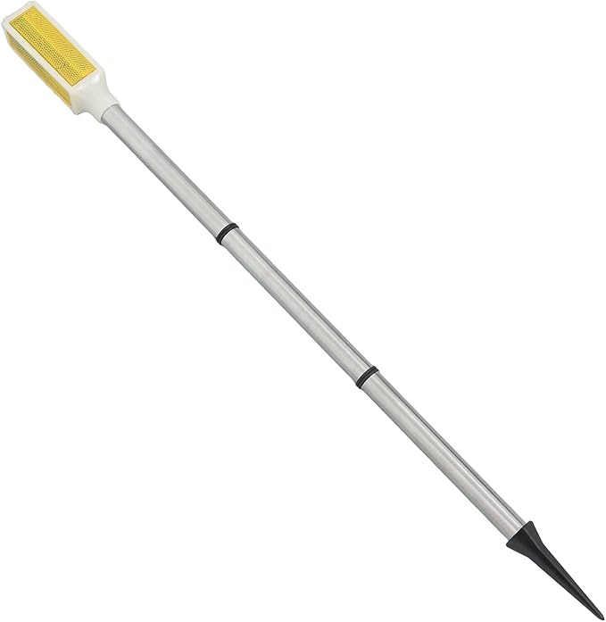 VALICLUD Solar Powered Outdoor Garden Stake Light for Driveway Entrance, Yellow LED Lawn Pathway Lamp with Weatherproof Solar Panel for Patio and Yard Lighting
