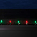 Wintergreen Lighting Set of 100 Red and Green C7 OptiCore Outdoor Christmas Lights - Commercial LED Bulbs for | Lumora