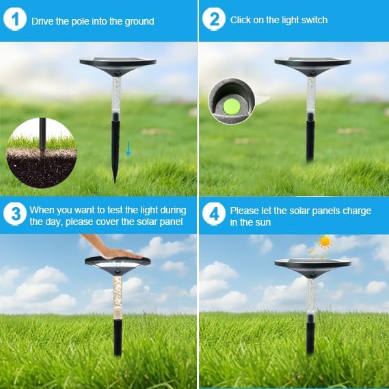 S NMT LED Garden Solar Pathway Lights，Outdoor Motion Sensor Landscape Lights for Garden Lighting, IP65 Waterproof | Lumora