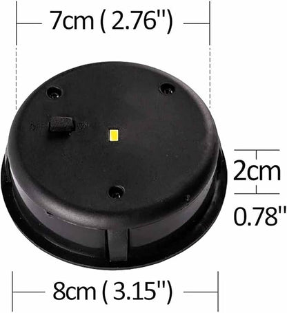 Solar Lights 2 Pack Solar Lights Replacement Top with LED Bulbs DIY Solar Panel Lantern Lid Lights Replaceme Yard Pathway Driveway Walkway Wall