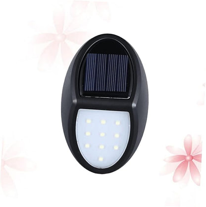 Hemoton 3pcs 10 Led Solar Deck Lights Outdoor Stair Lights Waterproof for Yard Patio Path Garden Fence Walkway Step Lighting Energy-Saving Security