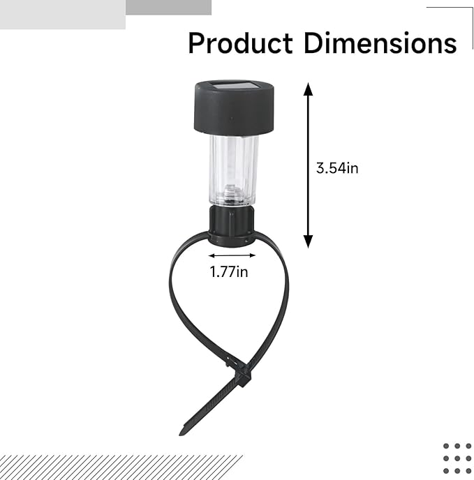 12 Solar-Powered Deck And Patio Lights, Waterproof Rail Lights With Clear Cover, Black Finish | Lumora