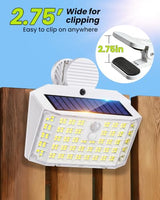 Clip on Solar Lights Outdoor, Motion Sensor Fence Lights