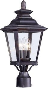 Maxim Knoxville-Three Light Outdoor Post Lantern in Early American Style-9 Inches Wide by 19.5 inches high | Lumora