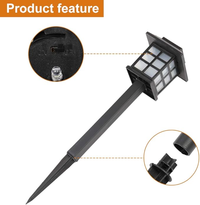 Solar Outdoor Lights,8 Pack LED Solar Lights Outdoor Waterproof, Solar Walkway Lights of Lighting for Your Garden, Landscape, Path, Yard, Patio, Driveway