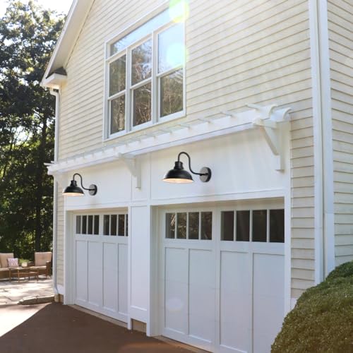 Gooseneck Barn Light Outdoor Wall Lights 8" Exterior Lighting Fixtures