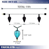 11FT Fairy String Lights with 10 Color Bulbs Decorations, Outdoor Tropical Beach Theme Lights Patio String Lights | Lumora