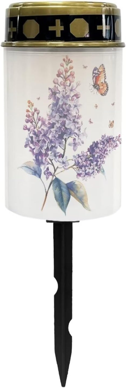 Wisteria Butterfly Solar Garden Lights,Solar Decorative Lights,Waterproof Solar Outdoor Lights,Solar Stake Lights for Cemetery Grave Garden Patio Yard Lawn Decoration