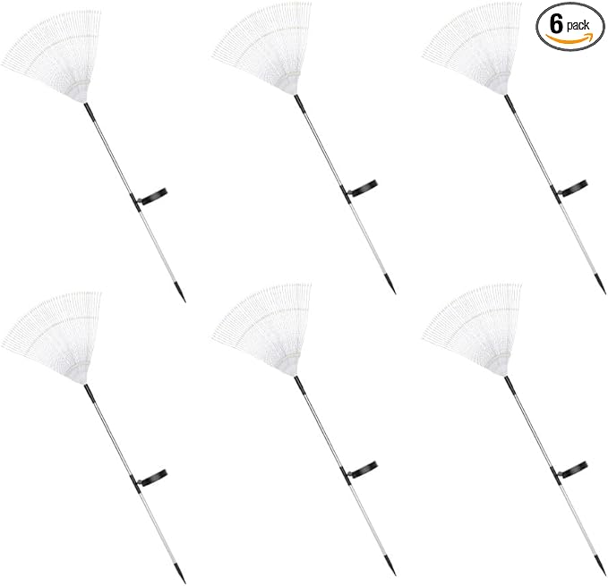 WENNI 6-Pack Solar Lights Outdoor - Upgraded of Sun Garden Light,IP65 Waterproof Outdoor Decor Solar Fireworks Lights for Yard,Pathway Decoration,Unique Gifts for Family and Friends