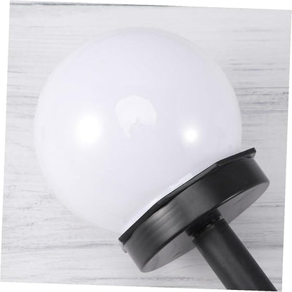 Kisangel 4pcs Solar Lawn Lights Waterproof Garden Path Ground Plug Lights Outdoor Warm White Courtyard Landscape Lighting for Yard and Patio