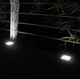 Solar Ground Lights 8 LED Disk Light Solar Powered Outdoor in-Ground Lights for Outdoor Garden Lawn Yard Walkway | Lumora