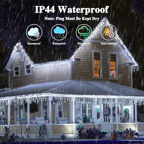 KAQ Connectable 200LED 66Ft String Lights, Christmas Lights Indoor Outdoor