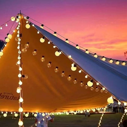 Atmosphere Solar Powered Outdoor String Lights,56 ft Commercial Grade Shatterproof Patio Lights, 50 Edison Bulbs, Waterproof LED String Lights for Outside,Hanging Lights for Patio,Garden,Tent,Porch