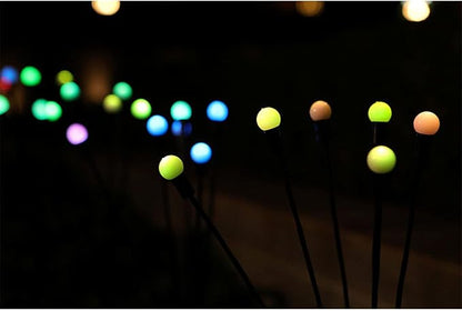 2PCS Garden Solar Lights Multi-Color Changing 10 LED Flower Stake Light Decorative Landscape Lawn Yard Outdoor Lights Length 72mm/3inch