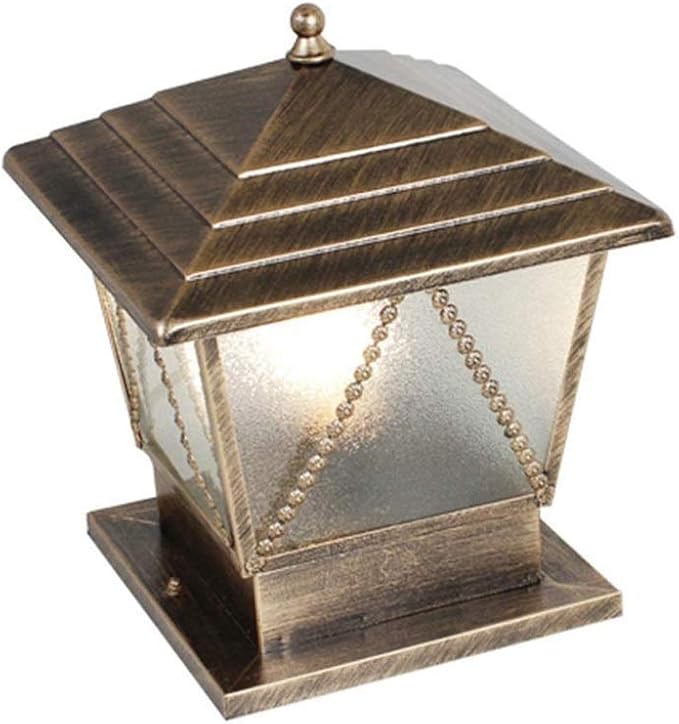 Lights Outdoor IP42 Waterproof Patio Post Light Bronze Iron Metal Landscape Column Light Vintage Traditional | Lumora